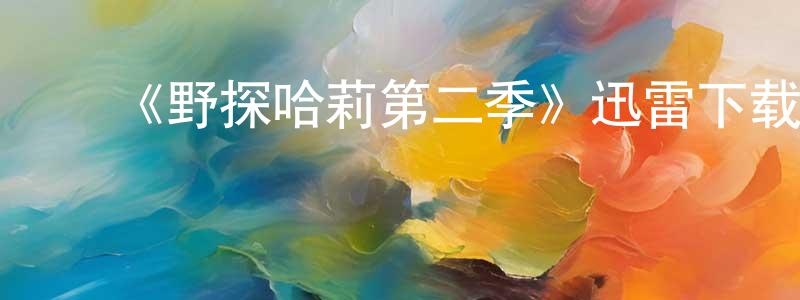 ﻿鲍晓明发布﻿《野探哈莉第二季》迅雷下载/在线观看-犯罪历史-美剧天堂